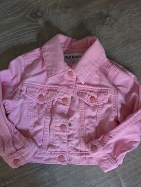 Old Navy Bubblegum Pink Denim Jacket for Kids